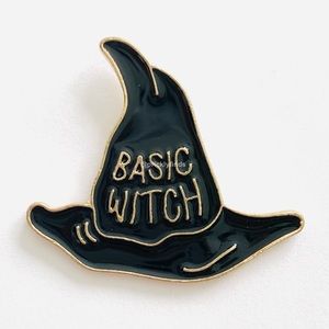 8/$40 Basic Witch Gold Magic Hat Enamel Pin